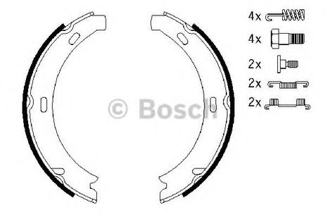 фото Bosch 0 986 487 584 Колодки тормозные барабанные | зад | Bosch 0 986 487 584 Колодки тормозные барабанные | зад |