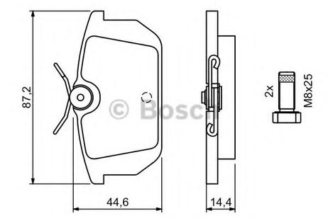 фото Bosch 0 986 491 030 Колодки тормозные дисковые | перед | Bosch 0 986 491 030 Колодки тормозные дисковые | перед |