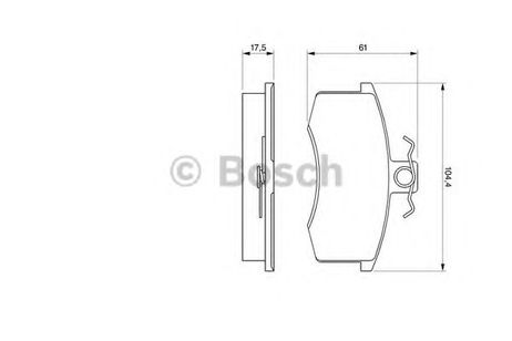 фото Bosch 0 986 491 700 Колодки тормозные дисковые | перед | Bosch 0 986 491 700 Колодки тормозные дисковые | перед |