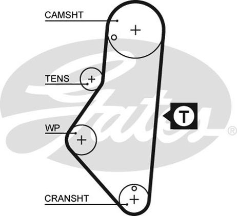 Gates 5215XS 58114х17 Ремень ГРМ