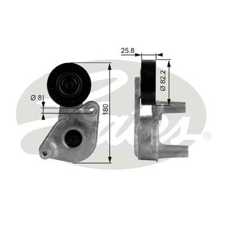 фото Gates T38149 Ролик натяжной навесного оборудования Gates T38149 Ролик натяжной навесного оборудования