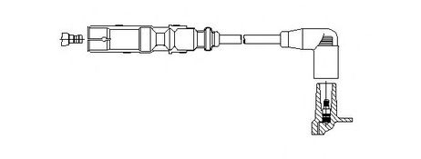 фото Bremi 162/45 Провод высоковольтный Bremi 162/45 Провод высоковольтный