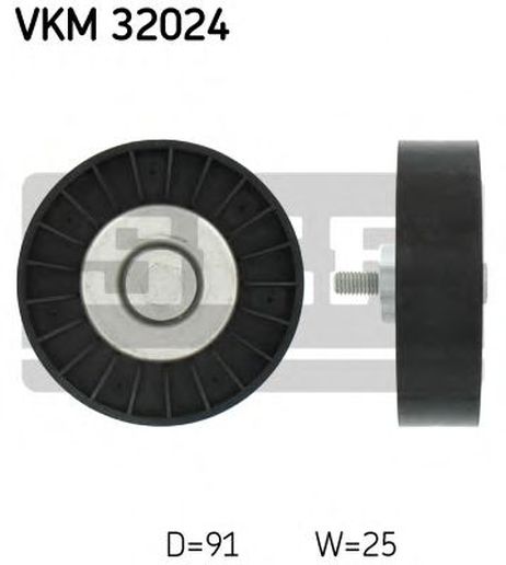 фото SKF VKM 32024 Промежуточный ролик поликлинового ремня SKF VKM 32024 Промежуточный ролик поликлинового ремня