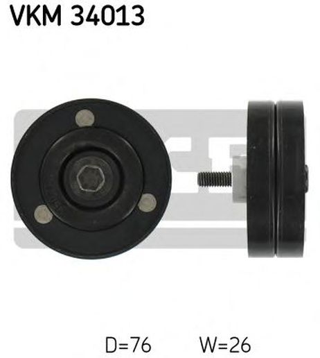 фото SKF VKM 34013 Промежуточный ролик поликлинового ремня SKF VKM 34013 Промежуточный ролик поликлинового ремня