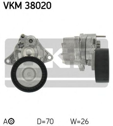 фото SKF VKM38020 Ролик натяжителя SKF VKM38020 Ролик натяжителя