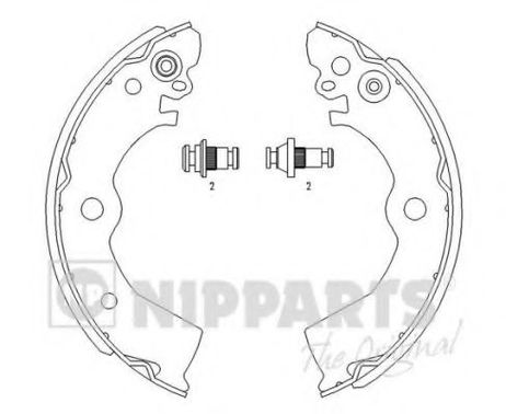 фото Nipparts J3501042 Колодки тормозные барабанные Nipparts J3501042 Колодки тормозные барабанные