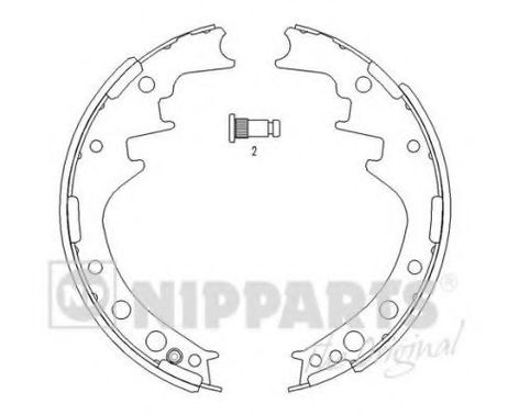 фото Nipparts J3502033 Колодки тормозные дисковые Nipparts J3502033 Колодки тормозные дисковые