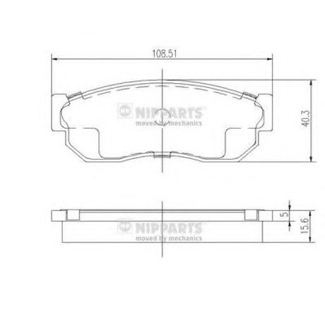 фото Nipparts J3601001 Колодки тормозные дисковые | перед | Nipparts J3601001 Колодки тормозные дисковые | перед |