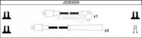 фото Nipparts J5383009 Комплект высоковольтных проводов Nipparts J5383009 Комплект высоковольтных проводов
