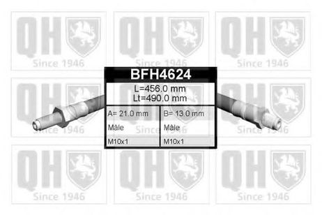 фото Quinton Hazell BFH4624 Шланг тормозной Quinton Hazell BFH4624 Шланг тормозной