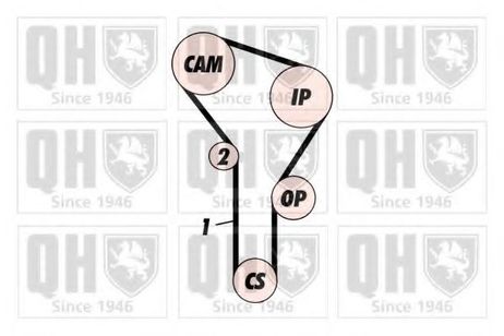 Quinton Hazell QBK282 Комплект ремня ГРМ