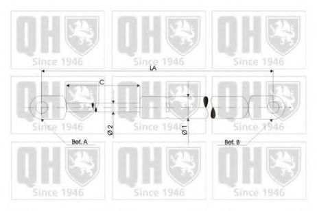 фото Quinton Hazell QTS128661 Амортизатор крышки багажника Quinton Hazell QTS128661 Амортизатор крышки багажника