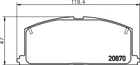 фото Mintex MDB1251 Колодки тормозные дисковые | перед | Mintex MDB1251 Колодки тормозные дисковые | перед |