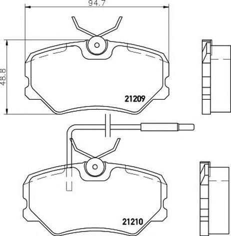 фото Mintex MDB1376 Колодки тормозные дисковые | перед | Mintex MDB1376 Колодки тормозные дисковые | перед |