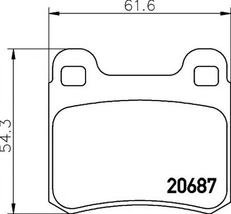 фото Mintex MDB1560 Колодки тормозные дисковые | перед | Mintex MDB1560 Колодки тормозные дисковые | перед |