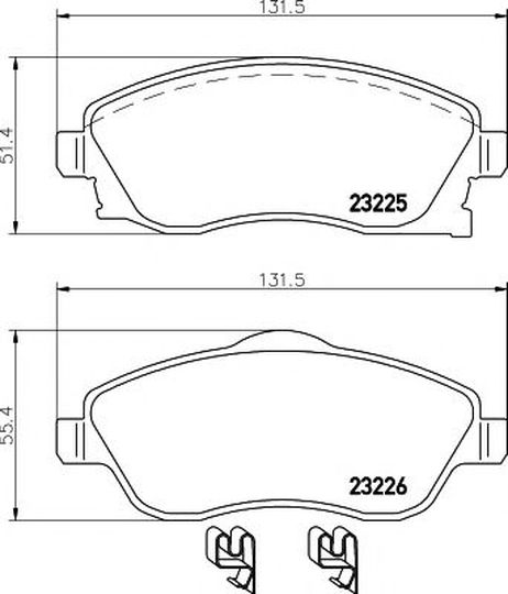фото Mintex MDB2073 Колодки тормозные дисковые | перед | Mintex MDB2073 Колодки тормозные дисковые | перед |