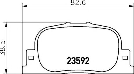 фото Mintex MDB2084 Колодки тормозные дисковые | зад | Mintex MDB2084 Колодки тормозные дисковые | зад |