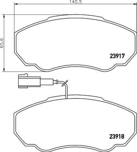 фото Mintex MDB2328 Колодки тормозные дисковые | перед | Mintex MDB2328 Колодки тормозные дисковые | перед |