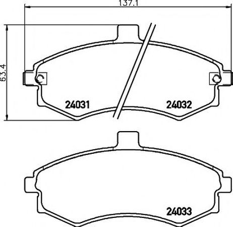 фото Mintex MDB2542 Колодки тормозные дисковые | перед | Mintex MDB2542 Колодки тормозные дисковые | перед |