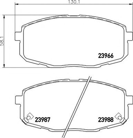 фото Mintex MDB2608 Колодки тормозные дисковые | перед | Mintex MDB2608 Колодки тормозные дисковые | перед |