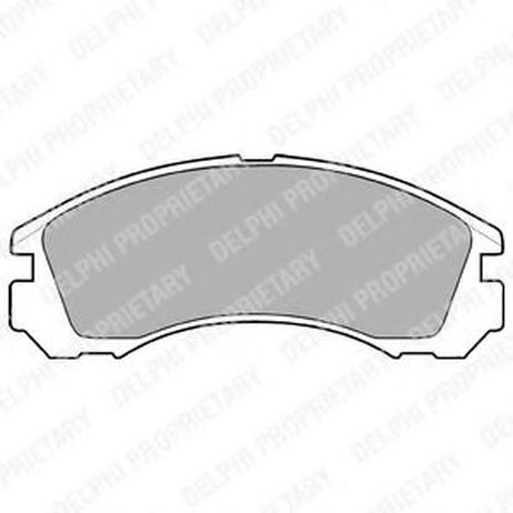 Delphi LP871 Колодки тормозные дисковые | перед |