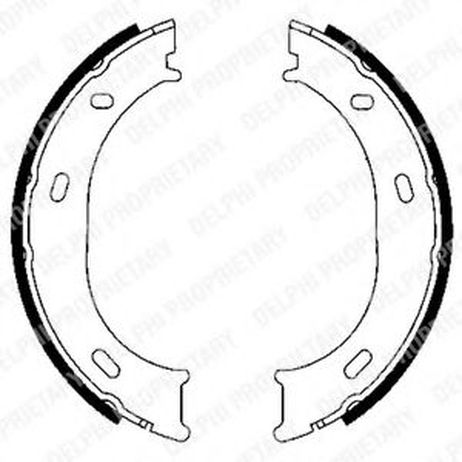 фото Delphi LS1905 Колодки тормозные стояночного тормоза Delphi LS1905 Колодки тормозные стояночного тормоза