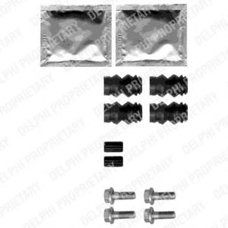 фото Delphi LX0358 Ремкомплект дисковых тормозных колодок Delphi LX0358 Ремкомплект дисковых тормозных колодок