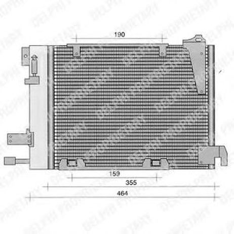 фото Delphi TSP0225221 Конденсатор кондиционера Delphi TSP0225221 Конденсатор кондиционера