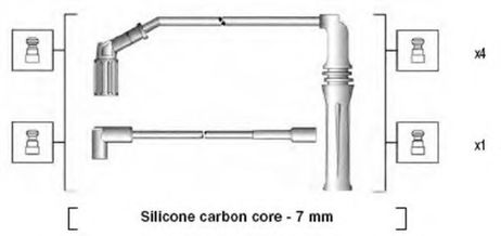 фото Magneti Marelli 941135170704 Комплект высоковольтных проводов Magneti Marelli 941135170704 Комплект высоковольтных проводов