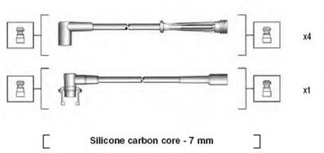 Magneti Marelli 941145130710 Комплект высоковольтных проводов