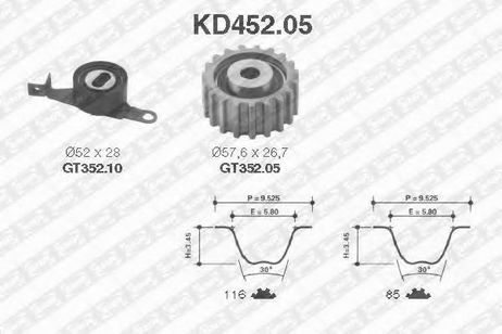 фото SNR KD452.05 Комплект ремня ГРМ SNR KD452.05 Комплект ремня ГРМ