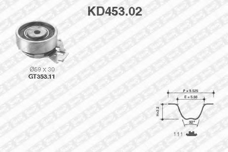 фото SNR KD453.02 Комплект ремня ГРМ SNR KD453.02 Комплект ремня ГРМ