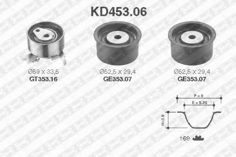 фото SNR KD453.06 Комплект ремня ГРМ SNR KD453.06 Комплект ремня ГРМ
