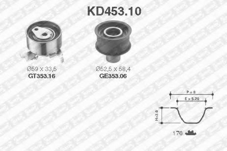 фото SNR KD453.10 Комплект ремня ГРМ SNR KD453.10 Комплект ремня ГРМ