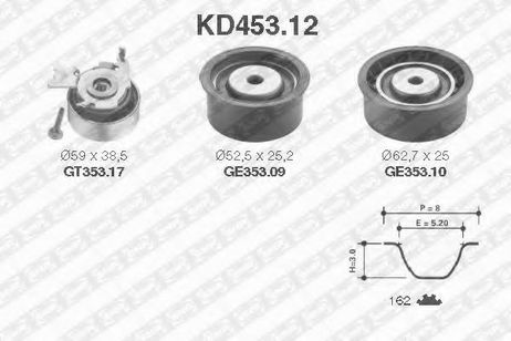 фото SNR KD453.12 Комплект ремня ГРМ SNR KD453.12 Комплект ремня ГРМ