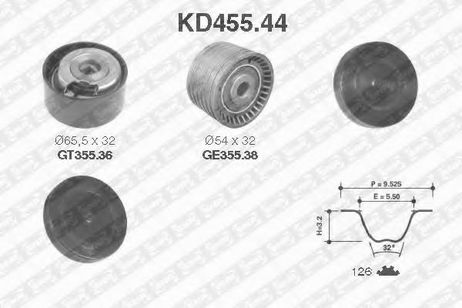 фото SNR KD455.44 Комплект ремня ГРМ SNR KD455.44 Комплект ремня ГРМ