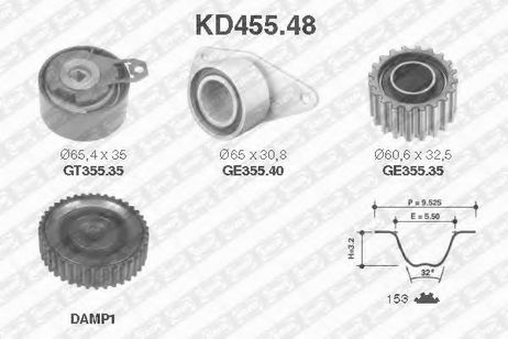 фото SNR KD455.48 Комплект ремня ГРМ SNR KD455.48 Комплект ремня ГРМ