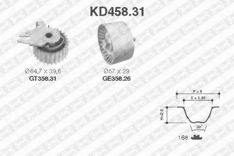 фото SNR KD458.31 Комплект ремня ГРМ SNR KD458.31 Комплект ремня ГРМ