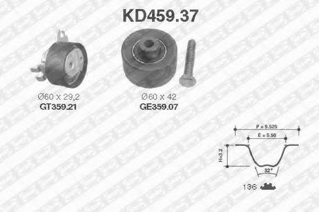 SNR KD459.37 Комплект ремня ГРМ