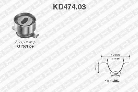фото SNR KD474.03 Комплект ремня ГРМ SNR KD474.03 Комплект ремня ГРМ