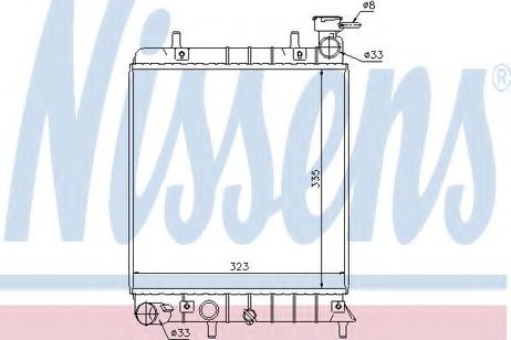 фото Nissens 67022 Радиатор охлаждения двигателя Nissens 67022 Радиатор охлаждения двигателя
