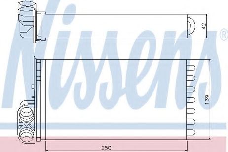 фото Nissens 71154 Отопитель салона Nissens 71154 Отопитель салона