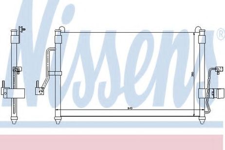 фото Nissens 94454 Конденсатор кондиционера Nissens 94454 Конденсатор кондиционера
