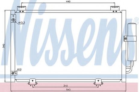 фото Nissens 94581 Конденсатор кондиционера Nissens 94581 Конденсатор кондиционера