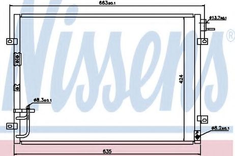 фото Nissens 94636 Конденсатор кондиционера Nissens 94636 Конденсатор кондиционера