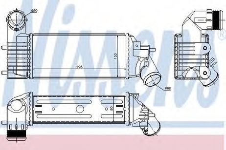 Nissens 96765 Радиатора интеркулера