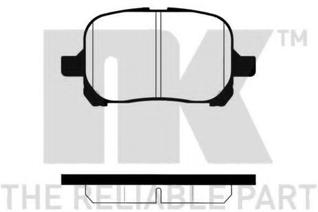фото NK 224550 Колодки тормозные дисковые | перед | NK 224550 Колодки тормозные дисковые | перед |