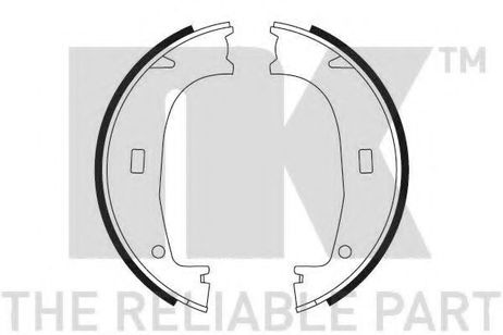 фото NK 2715553 Колодки тормозные стояночного тормоза NK 2715553 Колодки тормозные стояночного тормоза