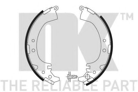 фото NK 2745569 Колодки тормозные барабанные | зад | NK 2745569 Колодки тормозные барабанные | зад |