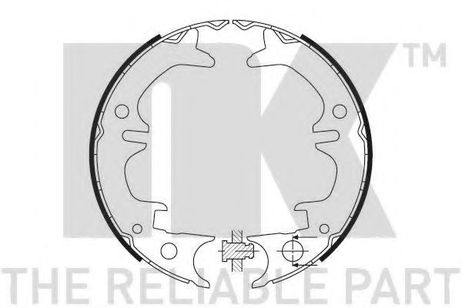 фото NK 2745651 Колодки тормозные стояночного тормоза NK 2745651 Колодки тормозные стояночного тормоза